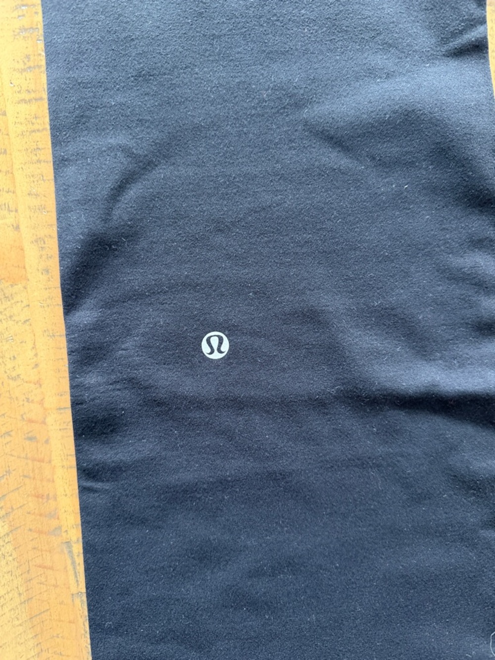 lululemon athletica Black Leggings with Gray & Purple Waistband - Picture 7 of 8